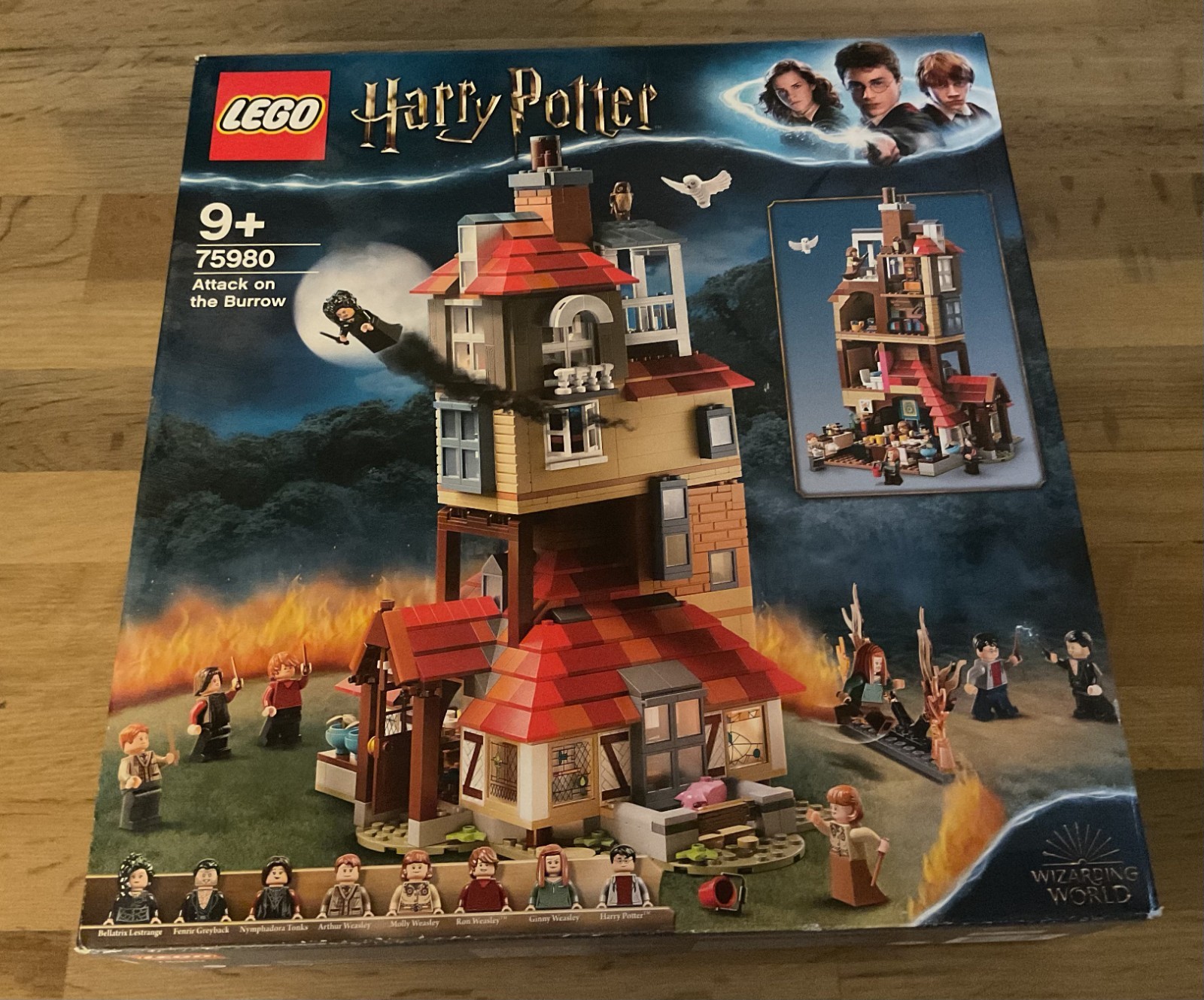 Lego Harry Potter 75980 Attack on the Burrow jeu de construction fantastique avec 8 figurines