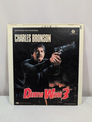 Charles Bronson Death Wish 3 (1985) CED VideoDisc MGM/UA  Cannon Films