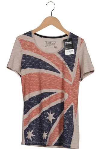 Taifun KURZARM MIT V-AUSSCHNITT - T-shirt con stampa - offwhite