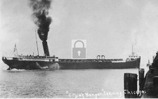 Chicago Illinois IL City Of Bangor Steam Ship With Automobiles - Reprint