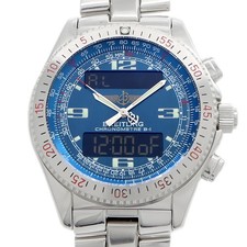 BREITLING B-1 Chronograph A78362 DayDate 50m Blue Men Analog Digital Quartz B1