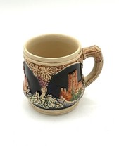 Vintage German Beer Stein E Bay Germany Bavarian Castle Relief Pottery Mug