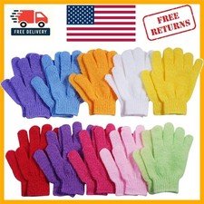 Luxurious Exfoliating Gloves - 10 Pairs of 100 Nylon Body Scrubbing Gloves