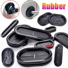 Black Oval Rubber Grommets Open Gromet Cable Wiring Protect Plugs Seals Bushes