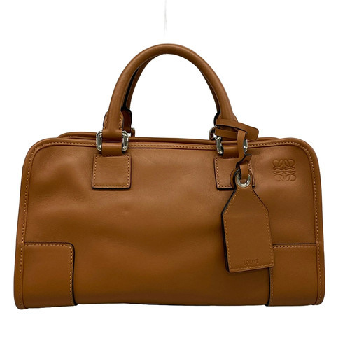Loewe Amazona 28 352.30.N03 Handbag Leather Brown Unisex #BEB1980
