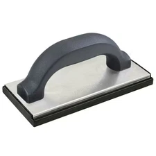 KRAFT TOOL PL395P Molded Black Rubber Float, 8" x 4