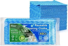 AIDEA Cleaning Wipes, Multi-Purpose Towel Reusable Cloths 40Ct(1... 