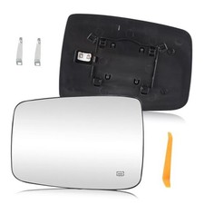 Driver Left Side View Heated Mirror Glass with Backing Plate Driver Side Left 