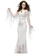 Ghost Costume Adult Victorian Vampire Bride Halloween Large