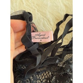 AGENT PROVOCATEUR SANDRA Garter Belt/Suspender & Brief Lingerie Set AP 3/4