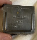 Antique Waltham Watch Co. Pocket Watch Movement Case Metal Tin Box