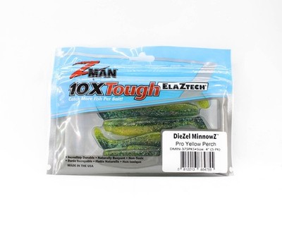 Zman Soft Köder Diezel MinnowZ 4 Zoll 5/Pack Pro Yellow Perch (4755)