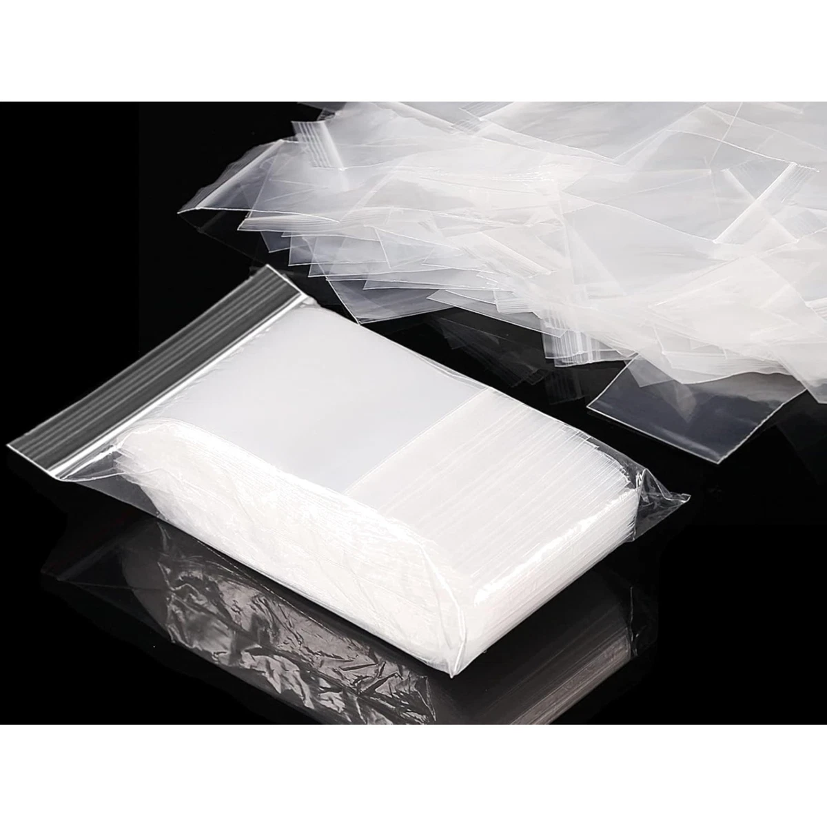 Zipper Beutel Klare Plastiktaschen 4x5,5 Zoll 1000 Stück Grip Seal Wiederverschließbare Beutel GL6 (4 X 5,5") - Klare Druckverschlusstaschen Drum Bags Plastiksäcke Transparent