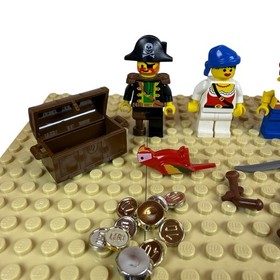 LEGO Minifigure Pirates Sea Mates 6251 pi055 pi061 pi056 pi043 Lot Parrot
