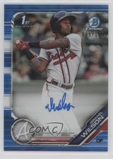 2019 Bowman Chrome Prospect Blue Refractor /150 Isranel Wilson #CPA-IW Auto 0yn1