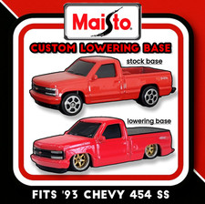 Maisto 93 Chevy 454 Ss Pickup Lowering Base Custom 3d Printed Parts