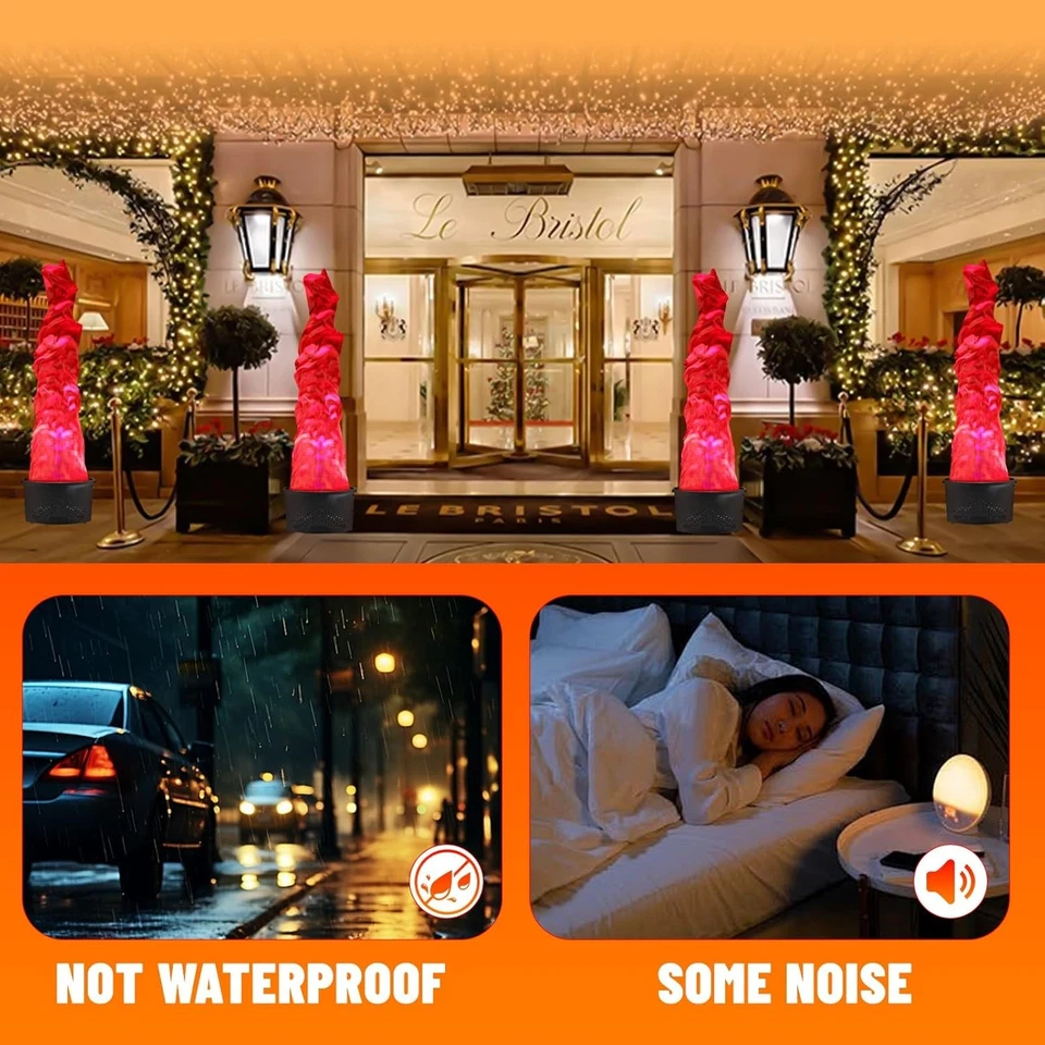 Dmx Fake Flame Light with 24 LED Artificial Simulated Fake Fire Flame Light - Image 2 of 4