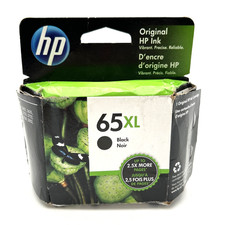 Genuine HP 65XL Black Ink Cartridge Original OEM New EXP 02/2021