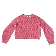 Helmut Lang Women  s Heritage Chunky Wool Blend Sweater Size S Pink