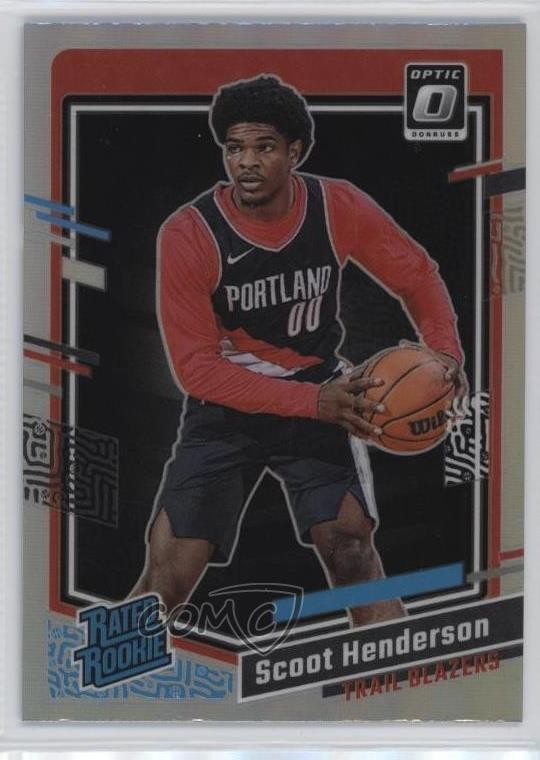 2023 Panini Donruss Optic Rated Holo Prizm Scoot Henderson #239 Rookie RC 17iv