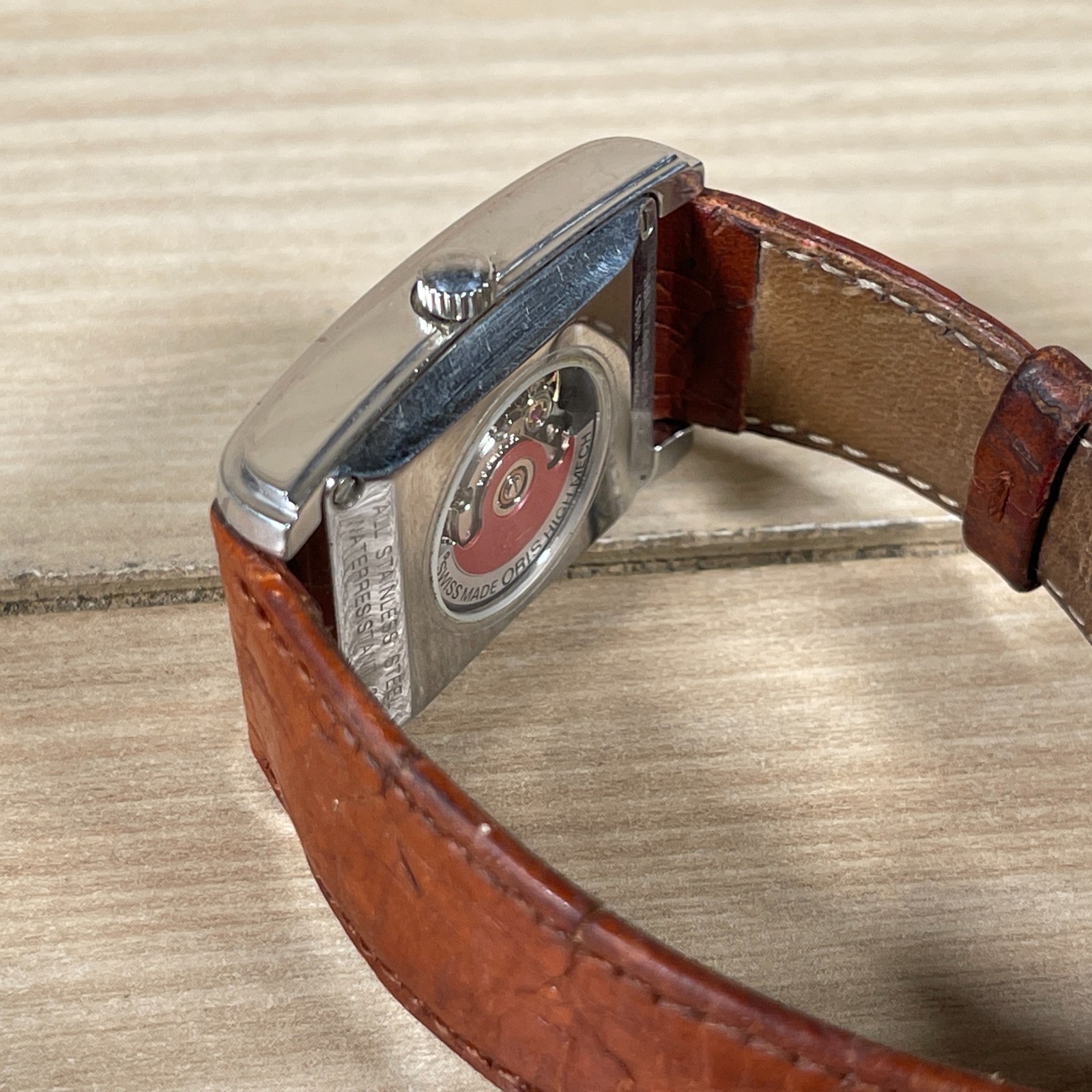 Oris Miles Rectangular Automatic Wristwatch Men's… - image 4