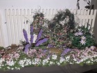 Mini Creations by Judy 1:12 Handmade Wood Garden Fence Scenes Lot of 4 — photo 8