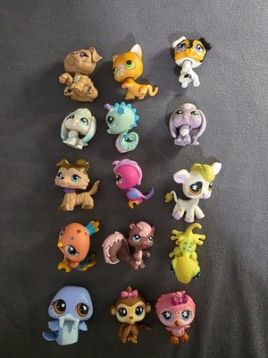 LPS LOT 15 figures Collection Set Authentic #893 Littlest Pet Shop