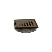 Everbilt Watershield Shower System 4 in. Bronze Square Grid Drain Grate
