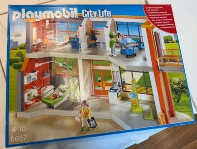 PLAYMOBIL City Life Furnished Children's Hospital Playset (6657