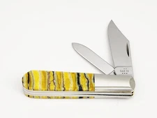 2025 Case XX USA Barlow Knife 3 7/8" Genuine Yellow Bone Handles