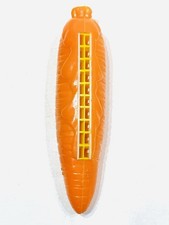 Vintage Rare Carrot Harmonica Necklace Orange Plastic 5.25 10 Double Holes HK