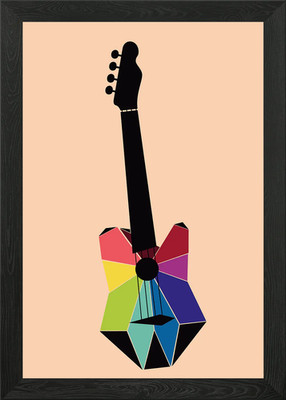 E Ukule Framed Wall Art Poster Canvas Print Picture