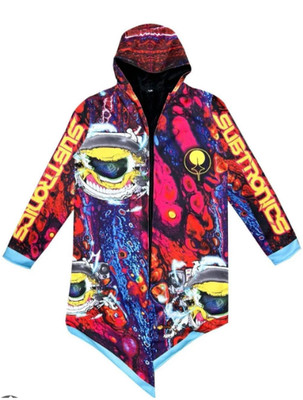 Subtronics Astro Cyclops Original Fleece Cloak Festival Hooded Jacket Large New