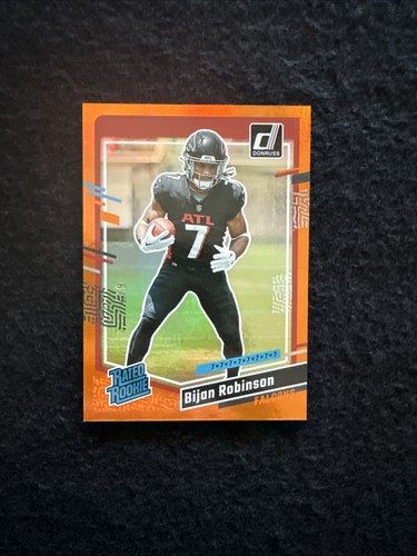 Bijan Robinson [Jersey Number] #305 2023 Panini Donruss card
