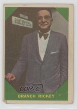 1960 Fleer Baseball Greats Branch Rickey #55 HOF 6y6