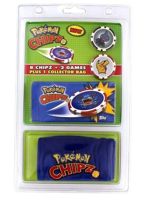 Topps Pokemon Chipz Blister mit 10 Chips + Collector Bag - NEU und OVP