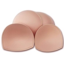 3 Pair Sewn Bra Pads Inserts for Women's Sports to Hide Nipples or Bra Insert