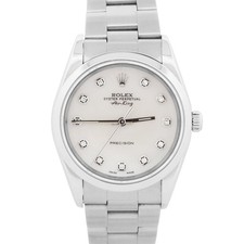 1999 Rolex Oyster Perpetual Air-King MOP DIAMOND Steel OYSTER 34mm 14000 Watch