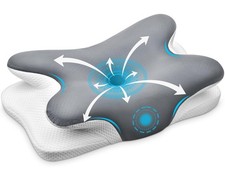 Cervical Neck Pillow, Ergonomic Memory Foam Pillows for Neck Pain Relief with...