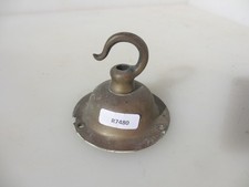Antique Brass Ceiling Light Holder Hook Hanger Bracket Rose Old Victorian 2.75"W