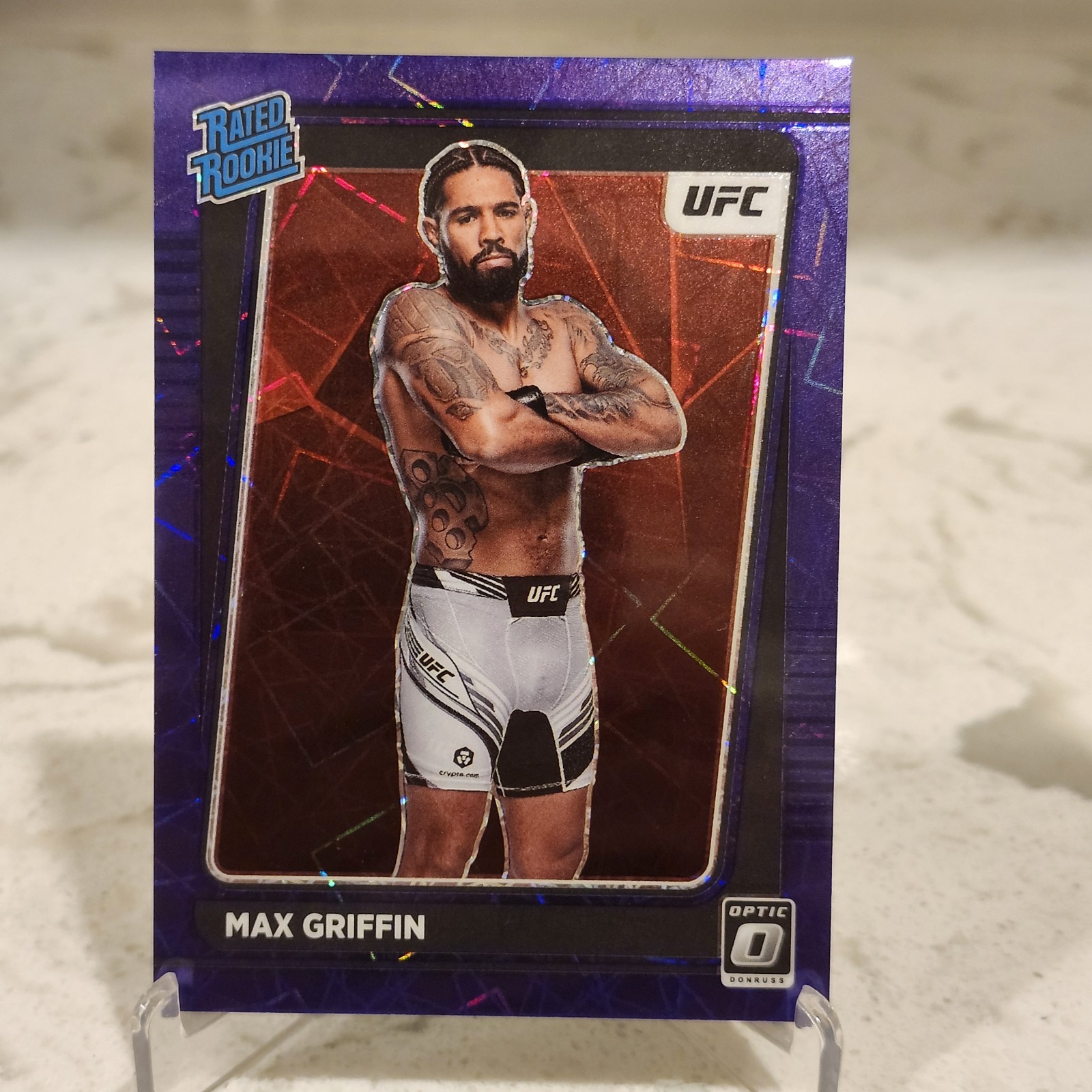 MAX GRIFFIN-2022 Donruss Optic UFC Purple Velocity #119 RATED ROOKIE /59 πΊπ²