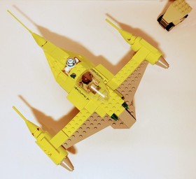 LEGO Star Wars Naboo Fighter 7141 Complete Set w/ Minifigures Vtg 1999 READ DESC