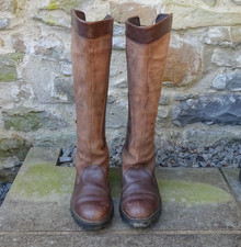 Dubarry Clare Country Leather Boots Size 41 / 7 Gore-Tex Walnut