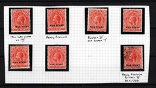 ÎLES MALOUINES 1918 -21 KGV 1d variantes GUERRE OVPT MNH / MLH / OCCASION (667)