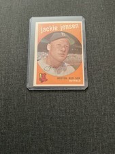 1959 Topps #400 Jackie Jensen, #220 Frank Malzone +5 Teammates - Boston Red Sox