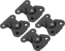 Spring Loaded Small Butterfly Twist Latch 2"x1.5", 4 Pack Steel Twist Latch and