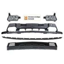 Front Lower Bumper Cover Assembly For 2022-2025 Chevy Silverado 1500 w/Fog light