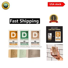 Men's Heavy Duty Soap: Duke Cannon 3-Pack with Natural Ingredients - 10 oz Each