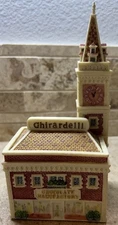 Vtg Ghiradelli Square Collectible Mini Building Replica Lidded Box 1997 Decor