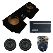 Kicker 43CVT102 10" CompVT CVT10 Subwoofer Dual Sub Box w/ Memphis Mono Amp